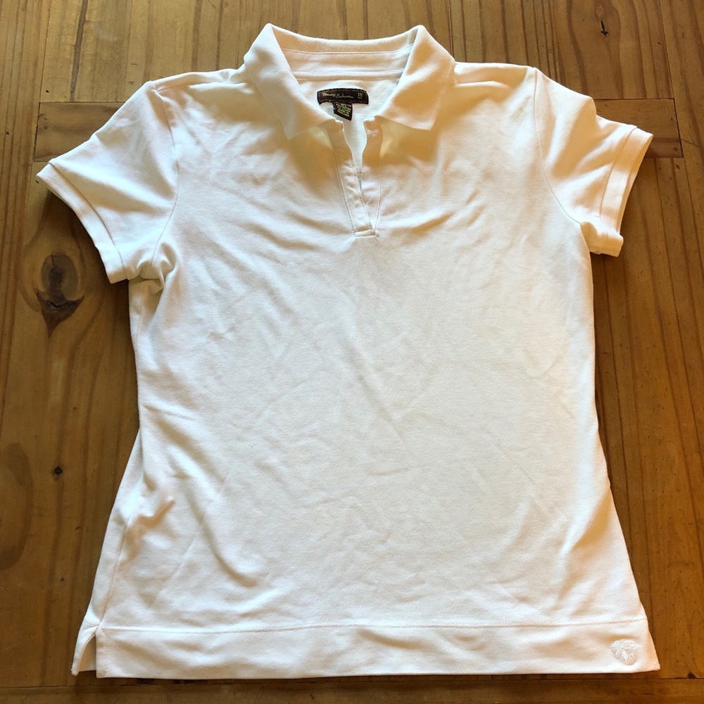 Tommy Bahama 18 Golf Cream Polo T-Shirt
